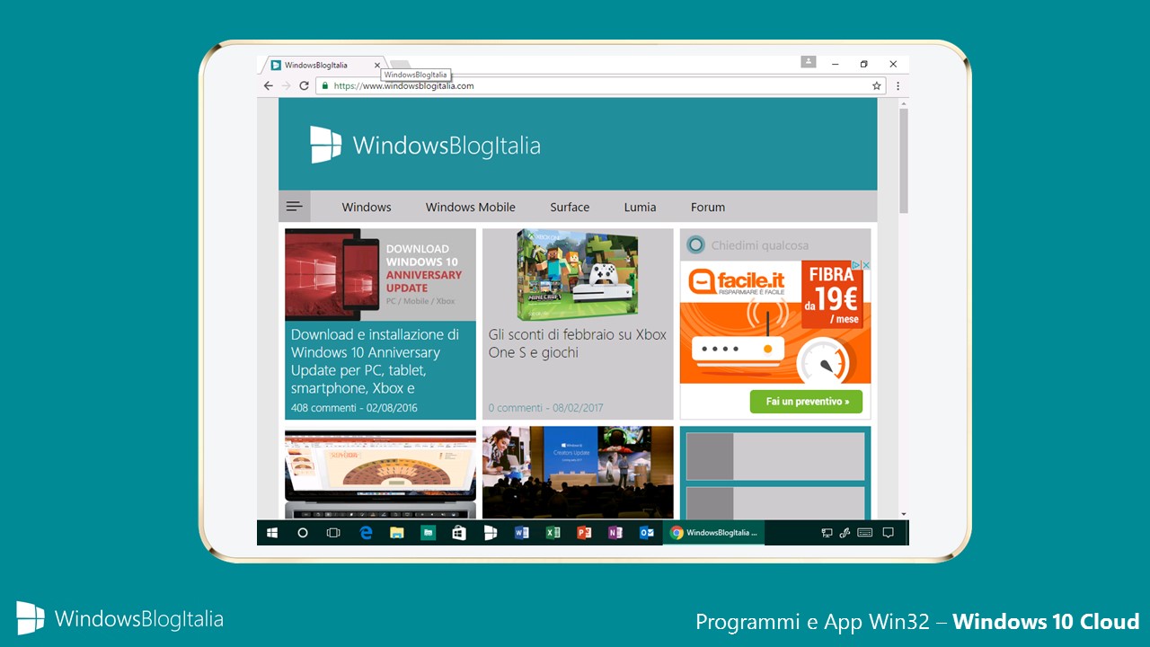 Programmi e app Win32 - Windows 10 Cloud