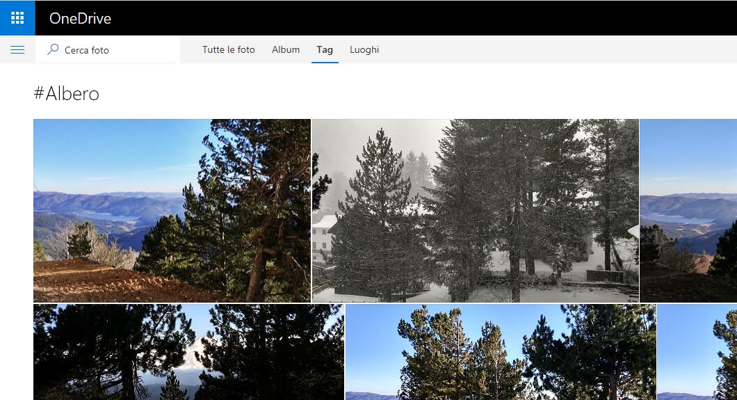 Tag automatico delle foto su OneDrive