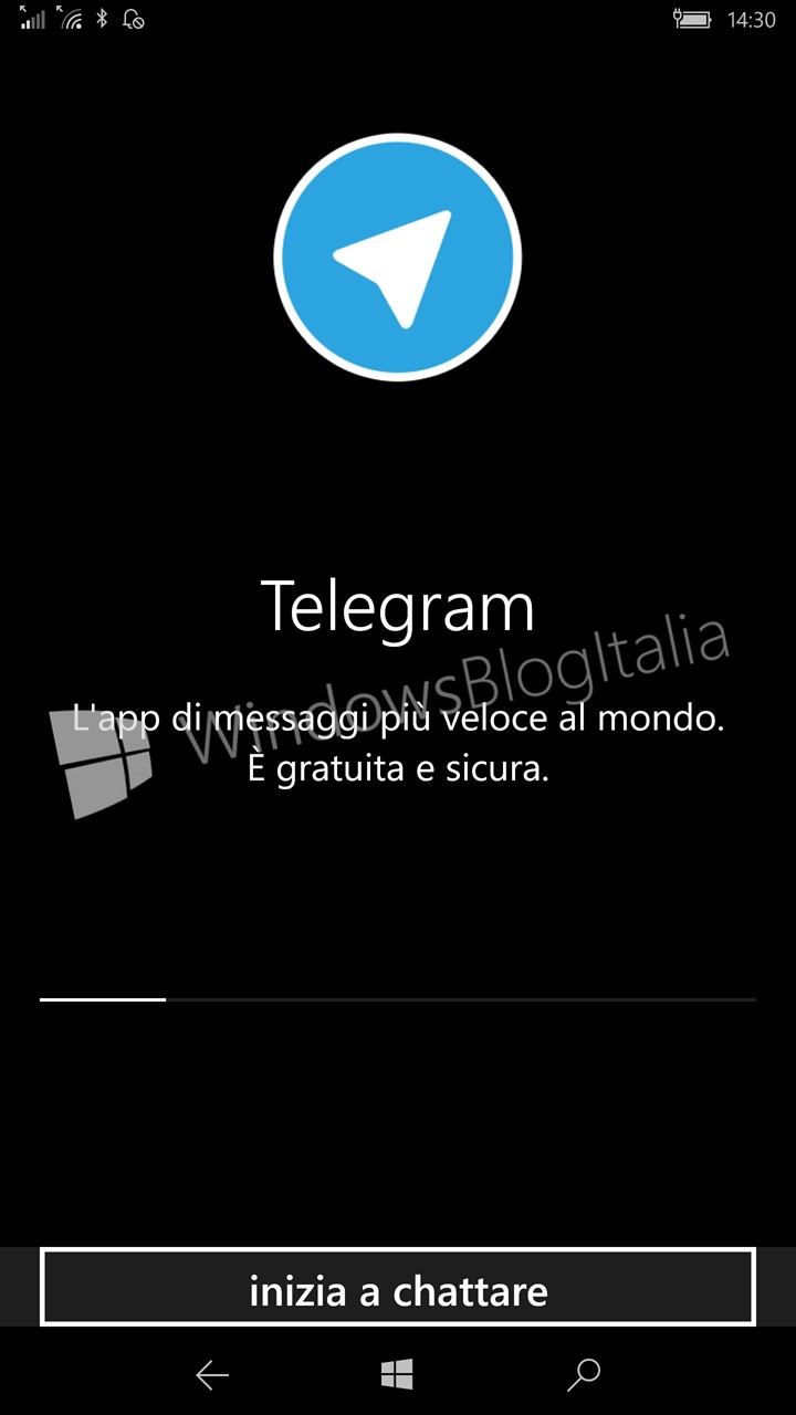 Download nuova versione di Telegram per Windows 10 Mobile