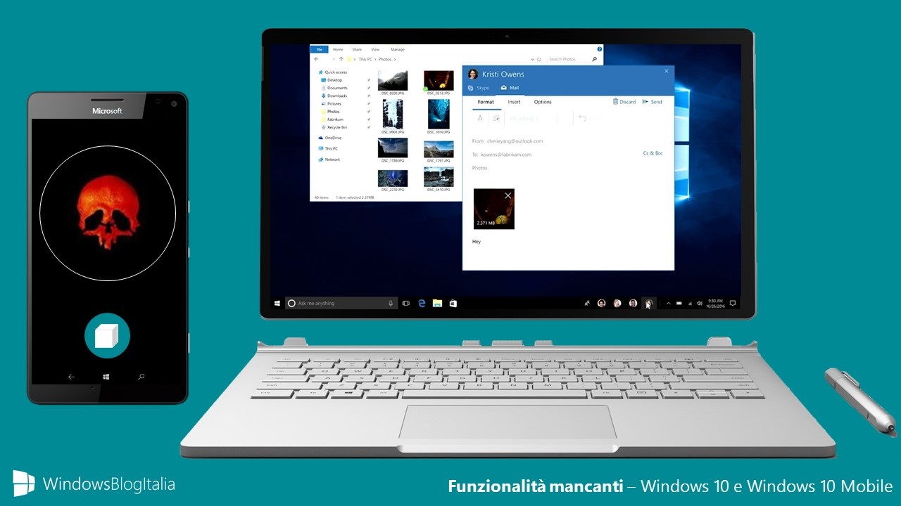Funzionalità mancanti in Windows 10 e Windows 10 Mobile Creators Update