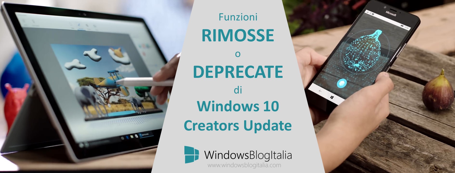 Funzioni rimosse o deprecate - Windows 10 Creators Update