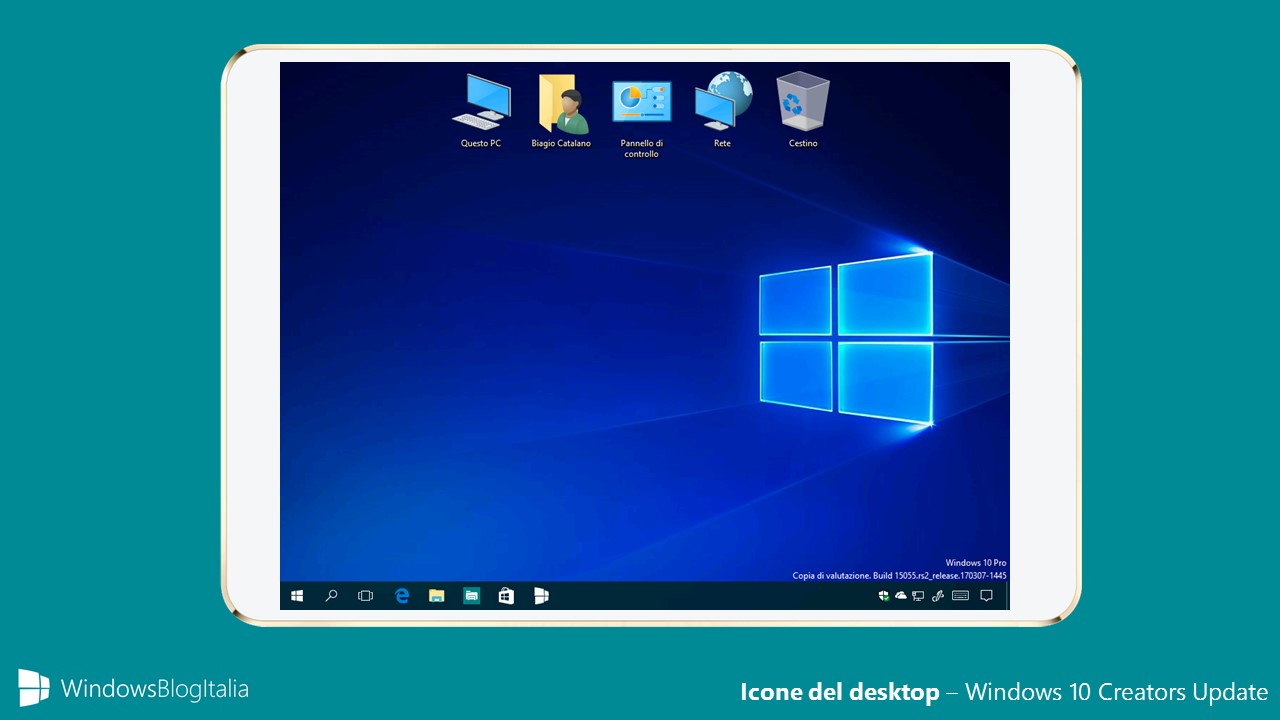 Icone del desktop - Windows 10 Creators Update