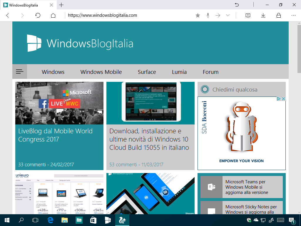 Download UC Browser per PC e tablet Windows 10