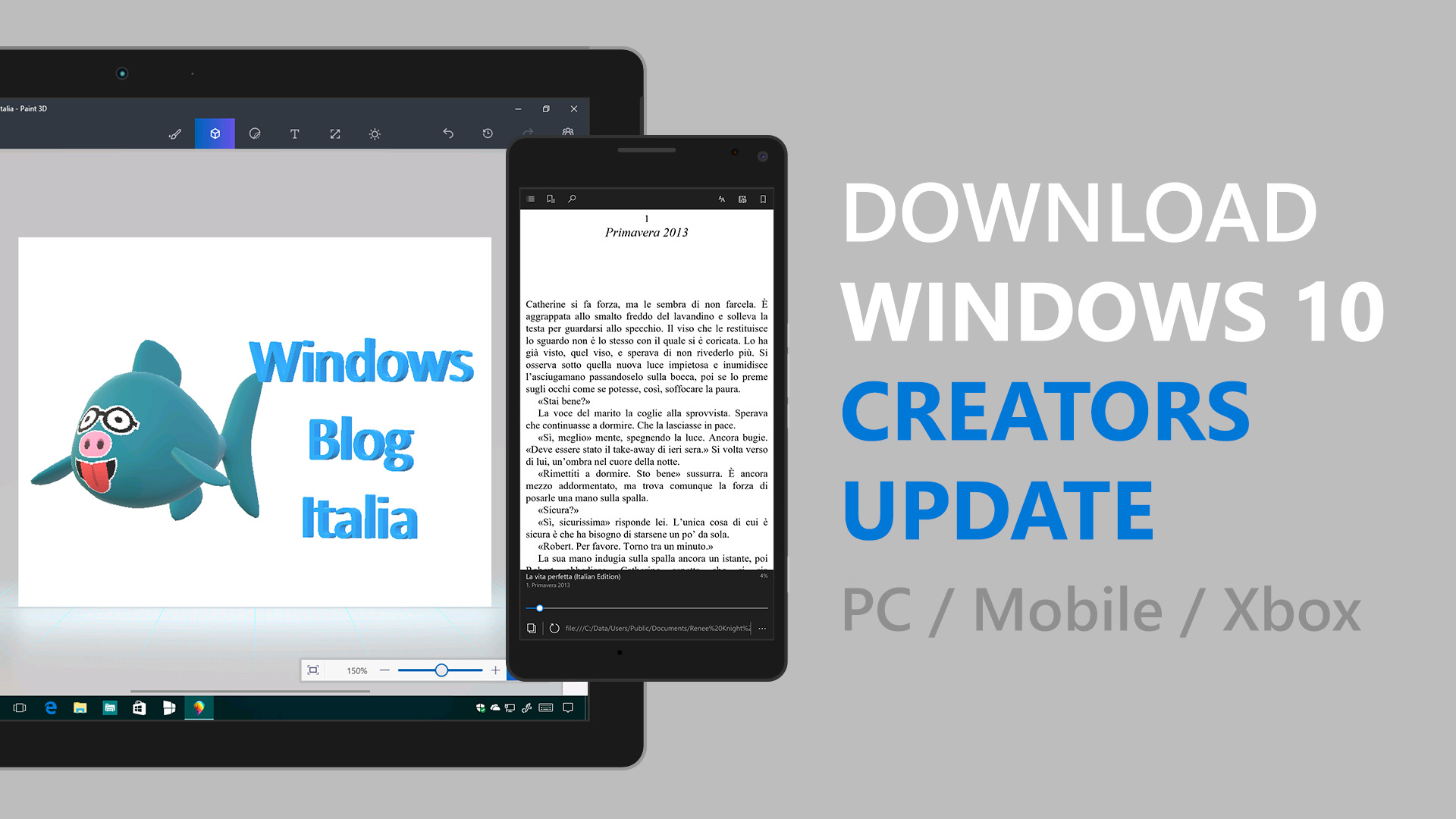 Windows 10 Creators Update multipiattaforma