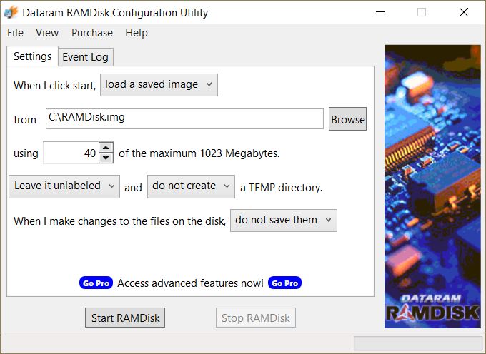 Gavotte RAM Disk