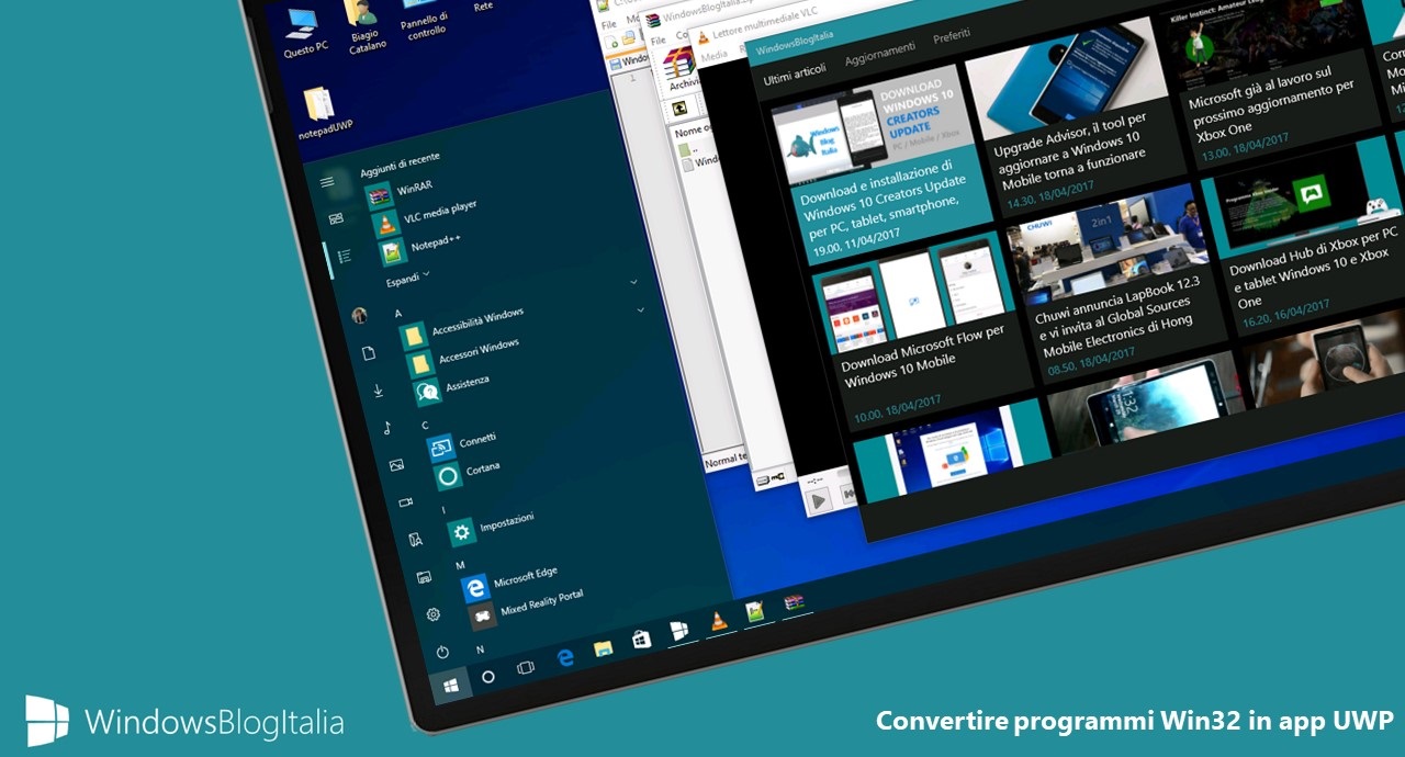 Come convertire qualsiasi programma Win32 in app UWP