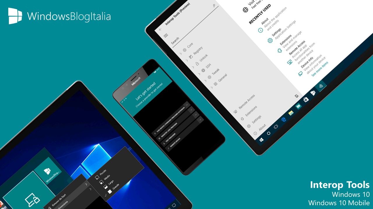 Interop Tools - Windows 10 e Windows 10 Mobile