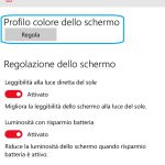 Luce notturna Windows 10 Mobile