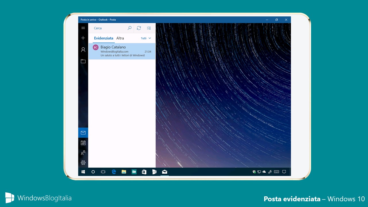 Posta evidenziata - Windows 10