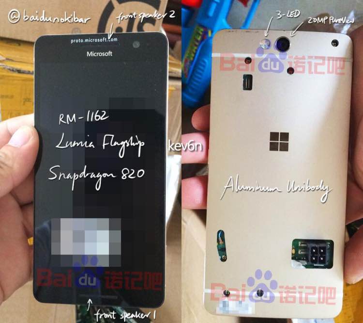 Lumia 960 prototipo