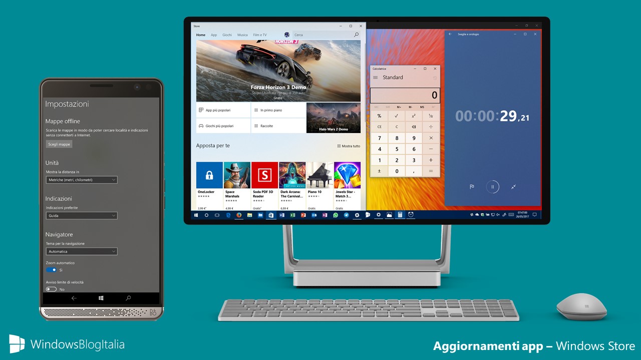 App - Fluent Design - Windows 10 e Windows 10 Mobile