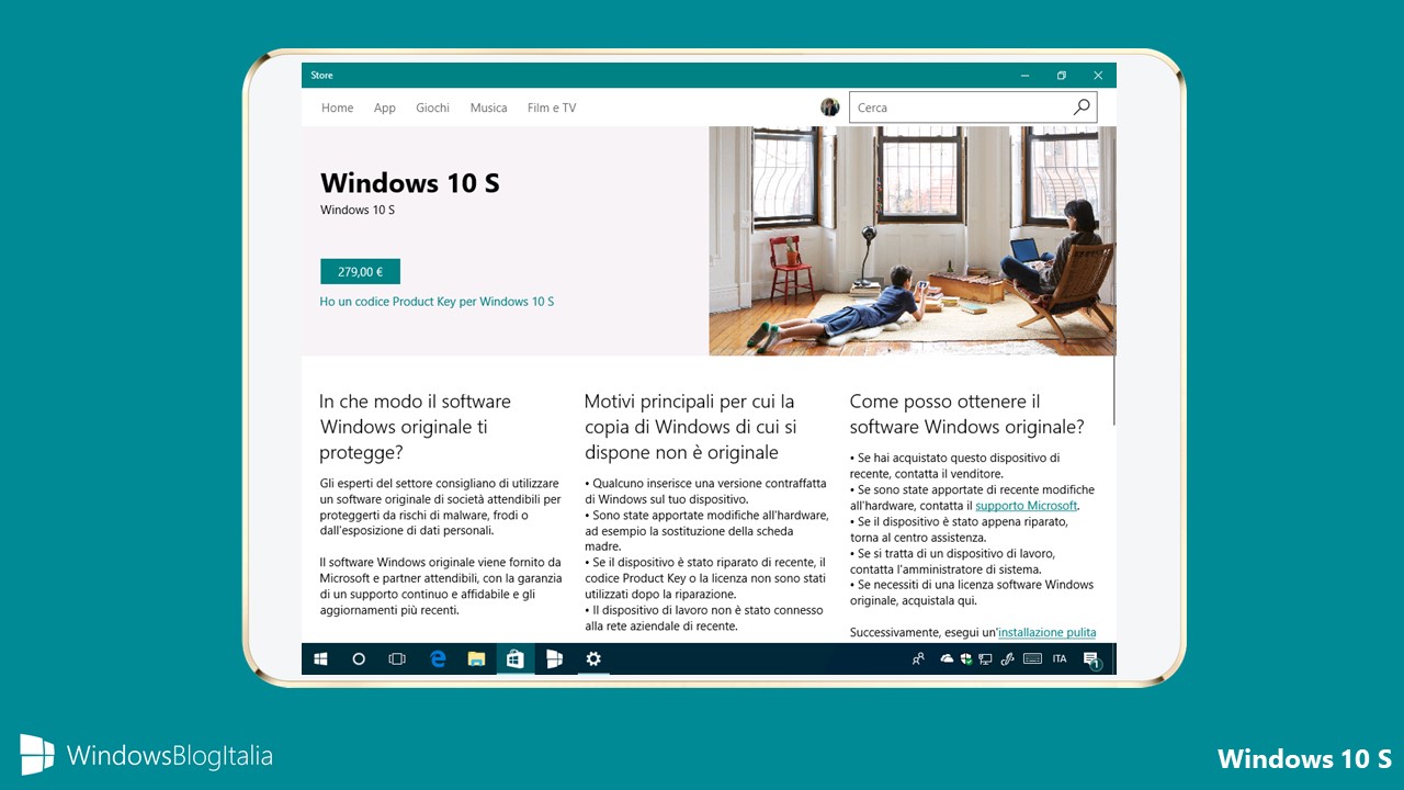 Costi licenza Windows 10 S