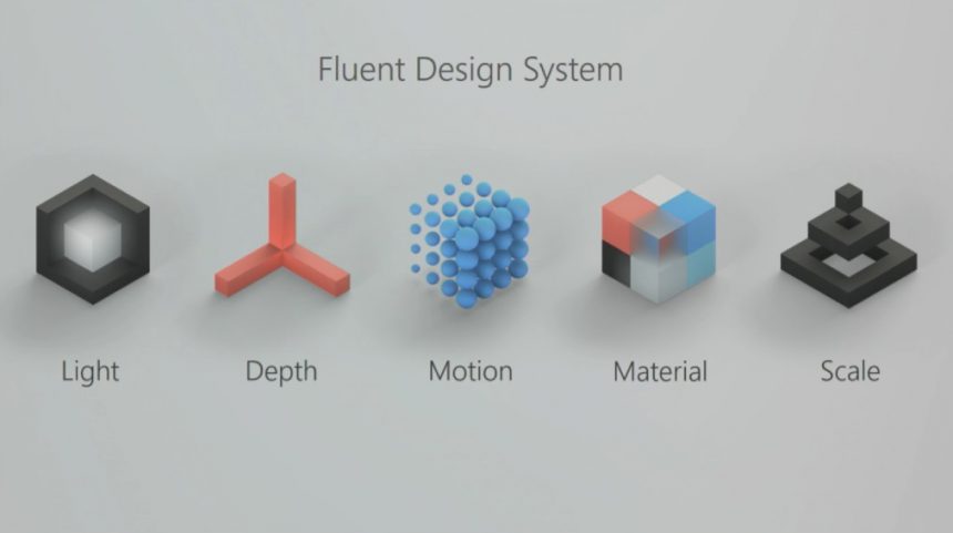 Fluent Design pilastri