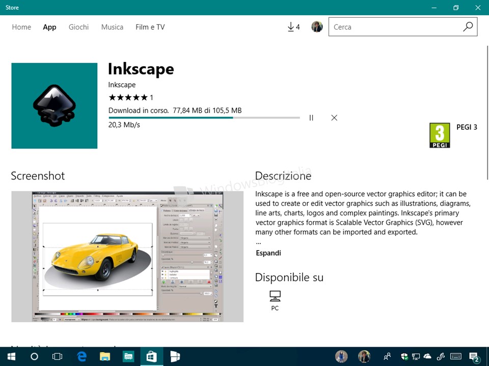 inkscape app for windows 10