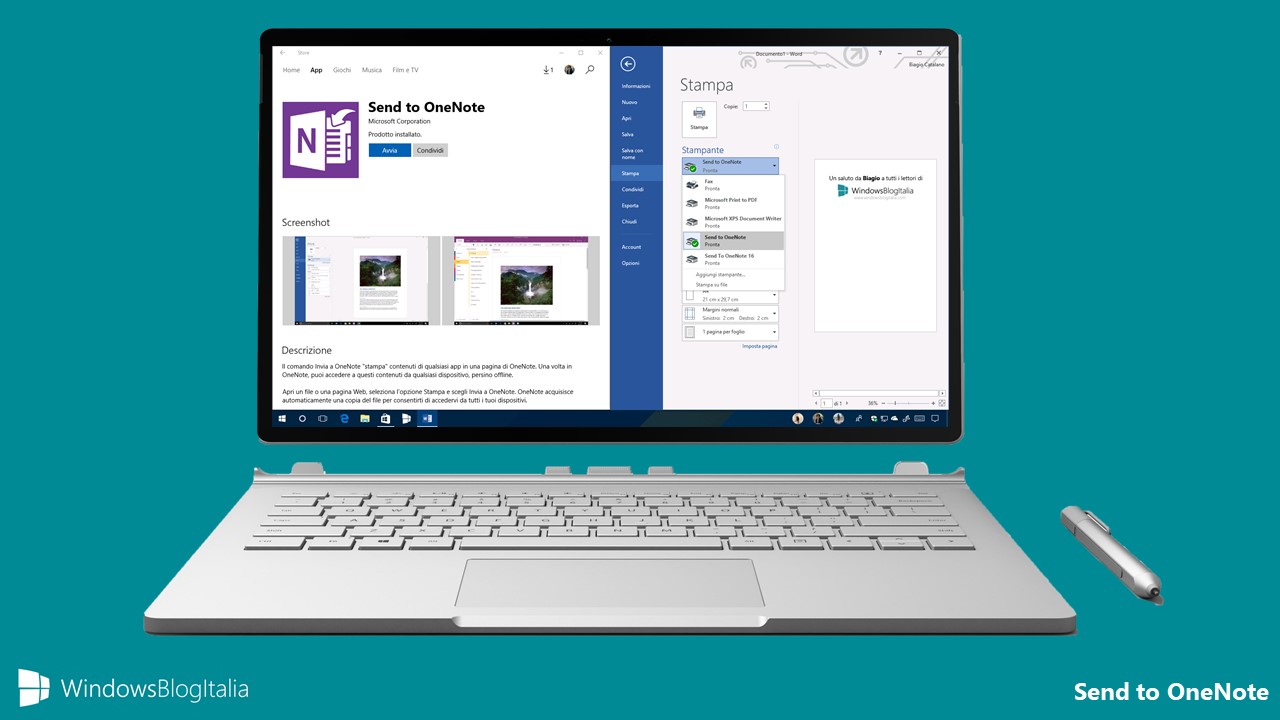 Send to OneNote