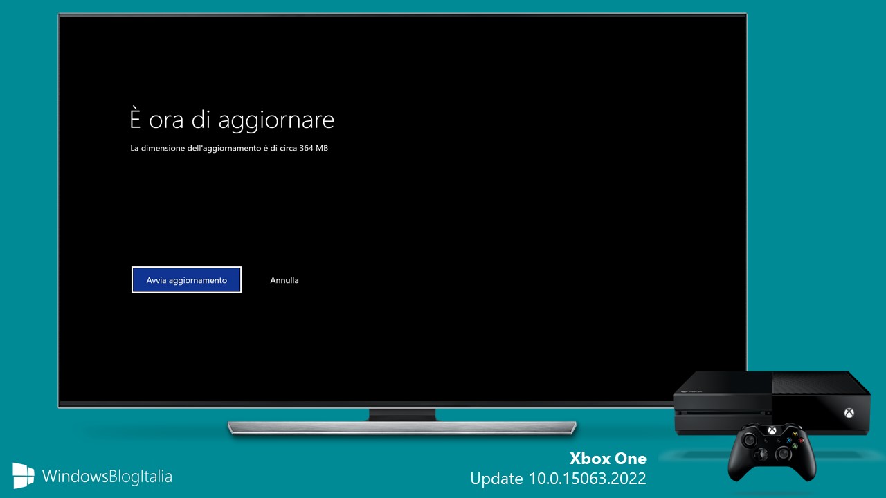 Xbox One update 10.0.15063.2022