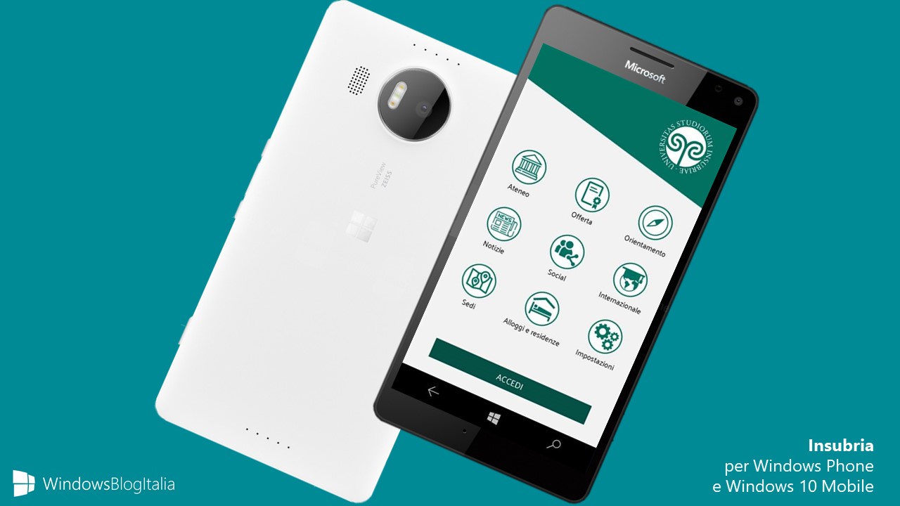 Download Insubria app Windows Phone 8.1 Windows 10 Mobile hero