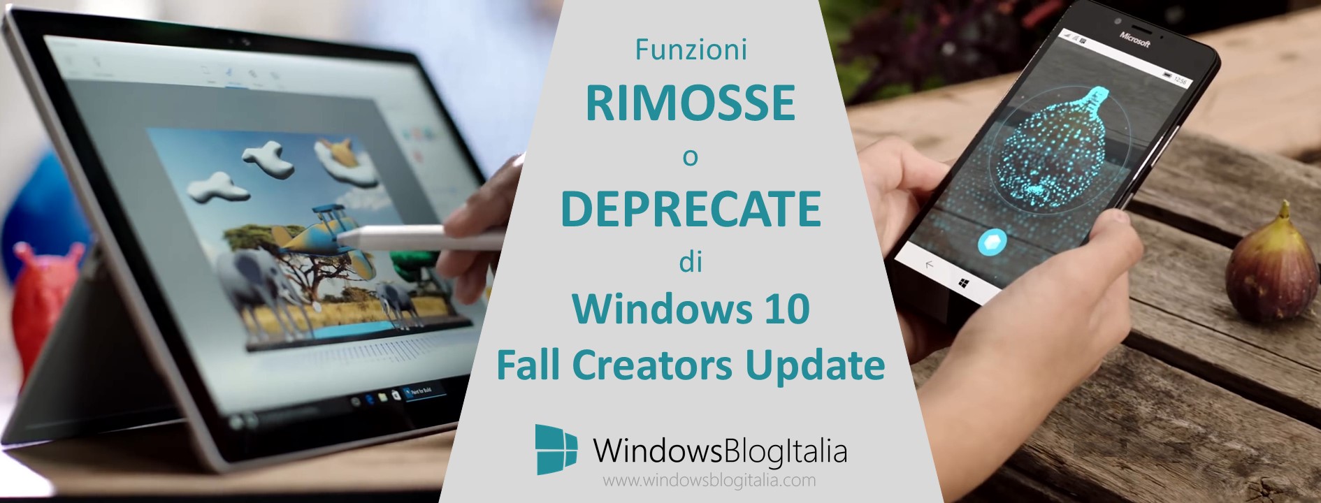 Funzioni rimosse o deprecate Windows 10 Fall Creators Update