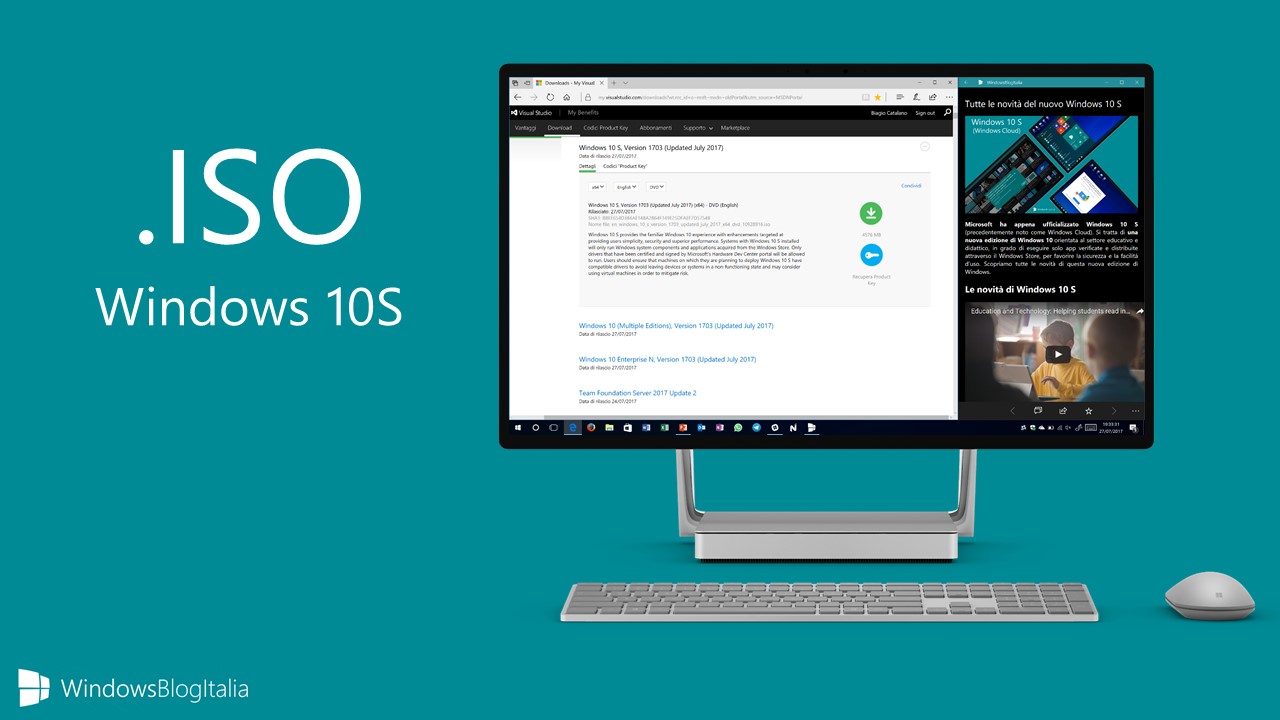 .ISO di Windows 10S Creators Update