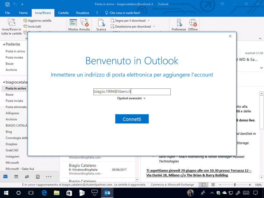 SCARICA POSTA DA LIBERO SU OUTLOOK