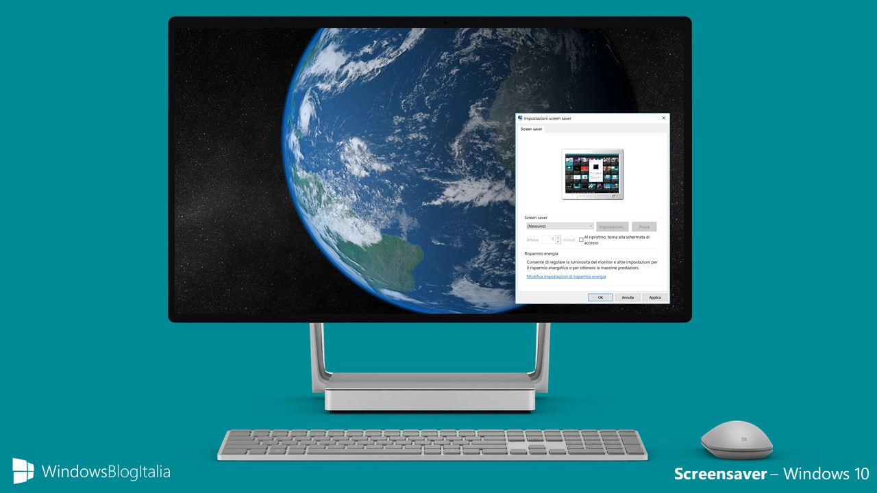 Simulare gli screensaver in Windows 10