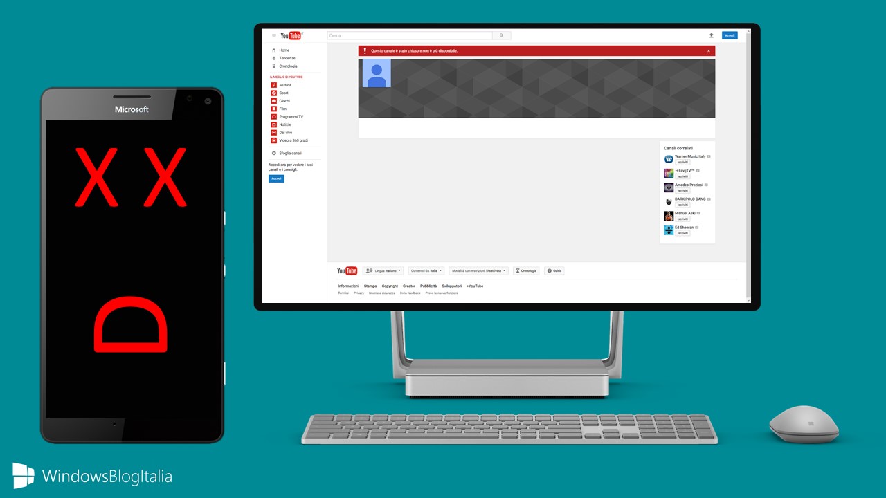 Addio al canale Lumia su YouTube