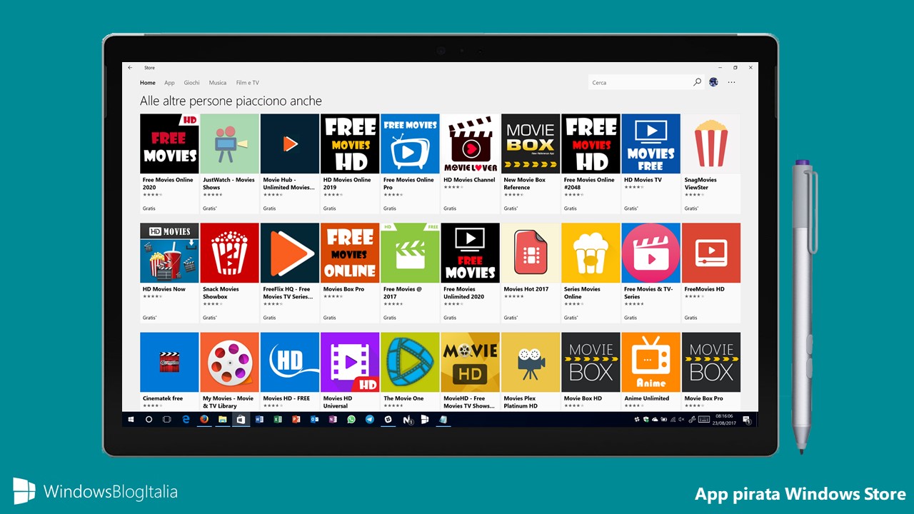 App pirata Windows Store