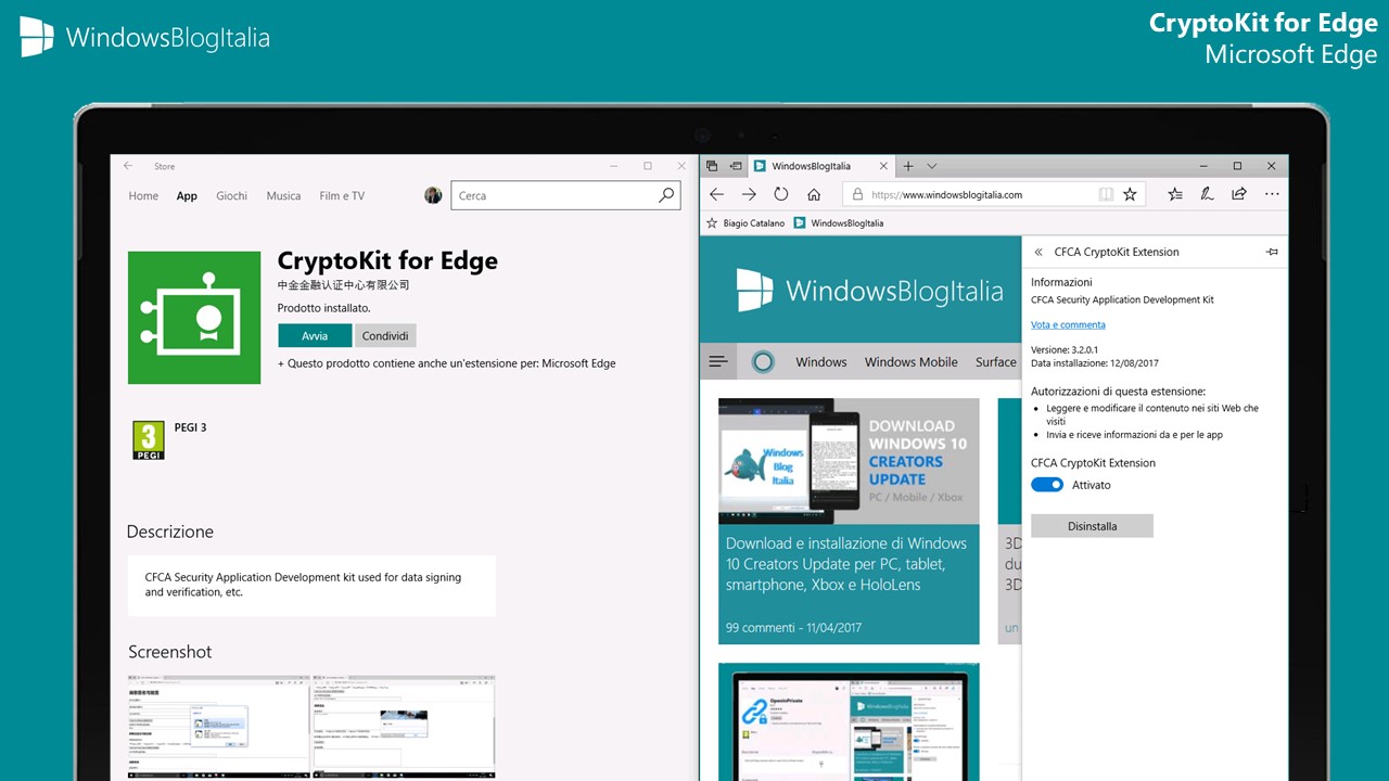 Disponibile l’estensione CryptoKit per Microsoft Edge