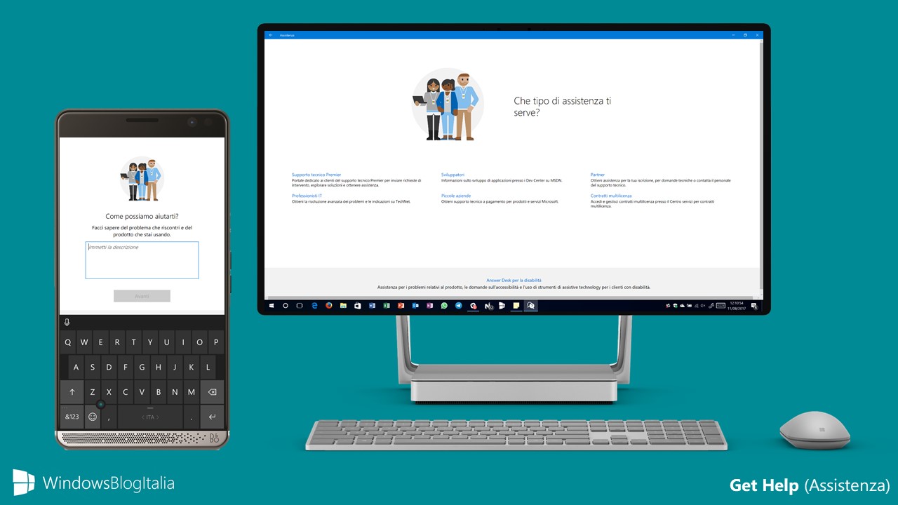 Get Help, l'app per ricevere assistenza per PC, tablet e smartphone Windows 10