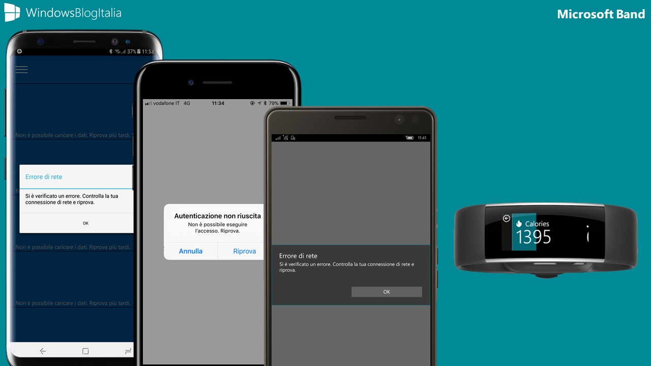 Problemi Microsoft Band