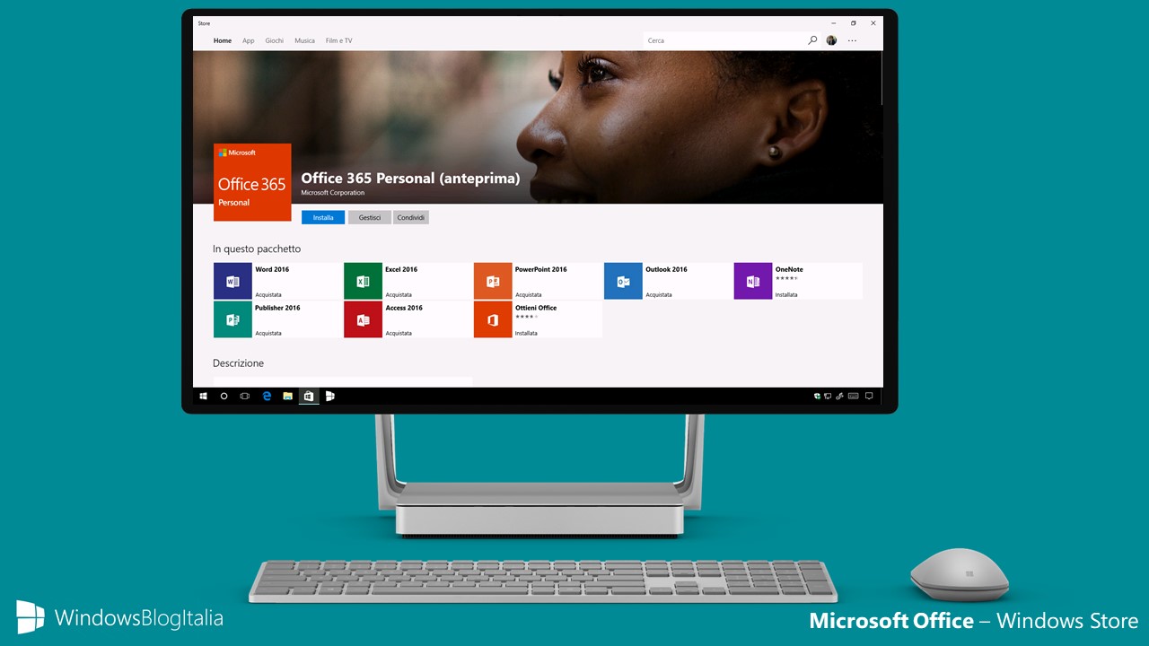 Download app Microsoft Office Desktop dal Windows Store per Windows 10 S