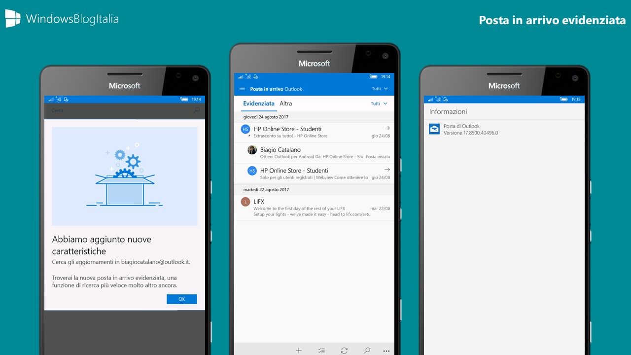 La Posta evidenziata fa la sua comparsa nell’app di Windows 10 Mobile