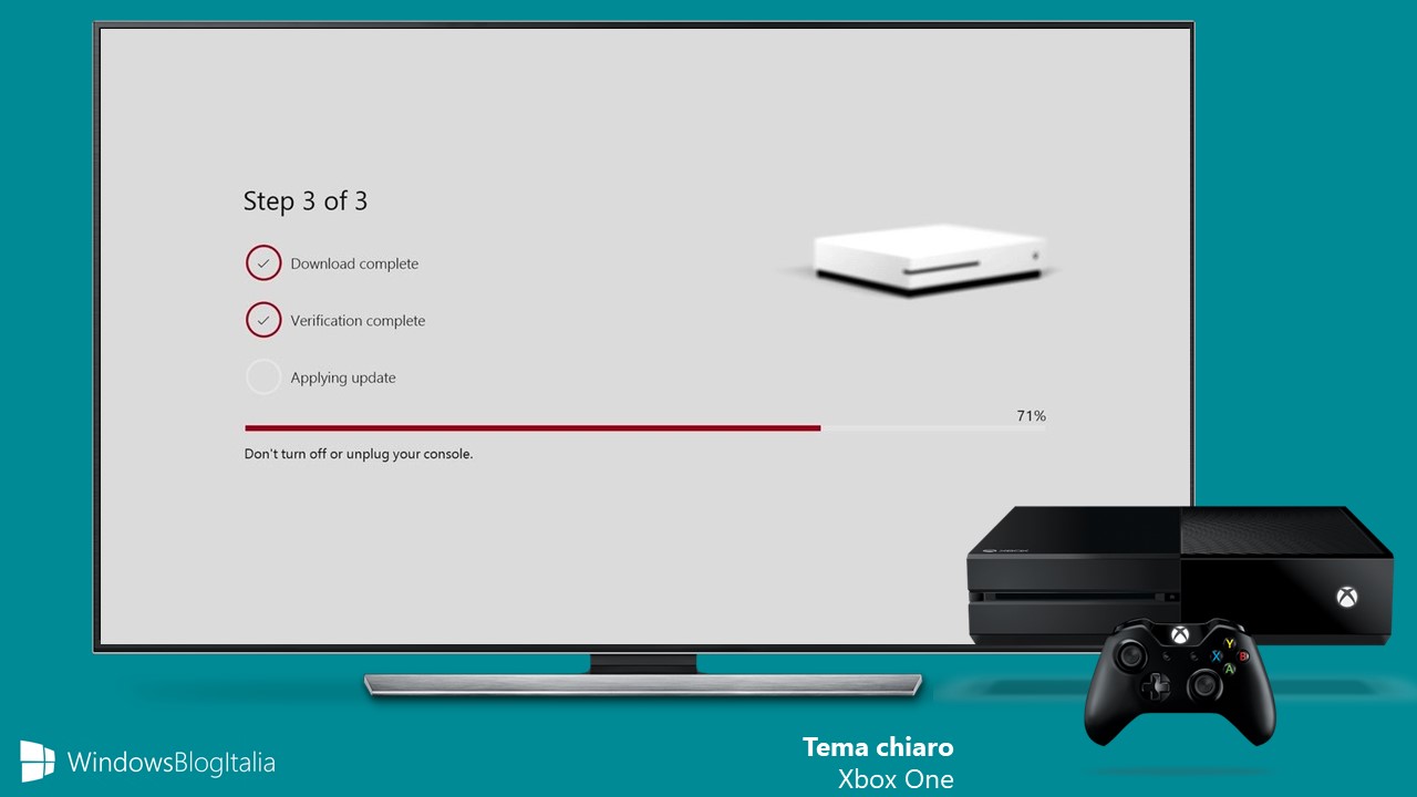 Tema chiaro Xbox One