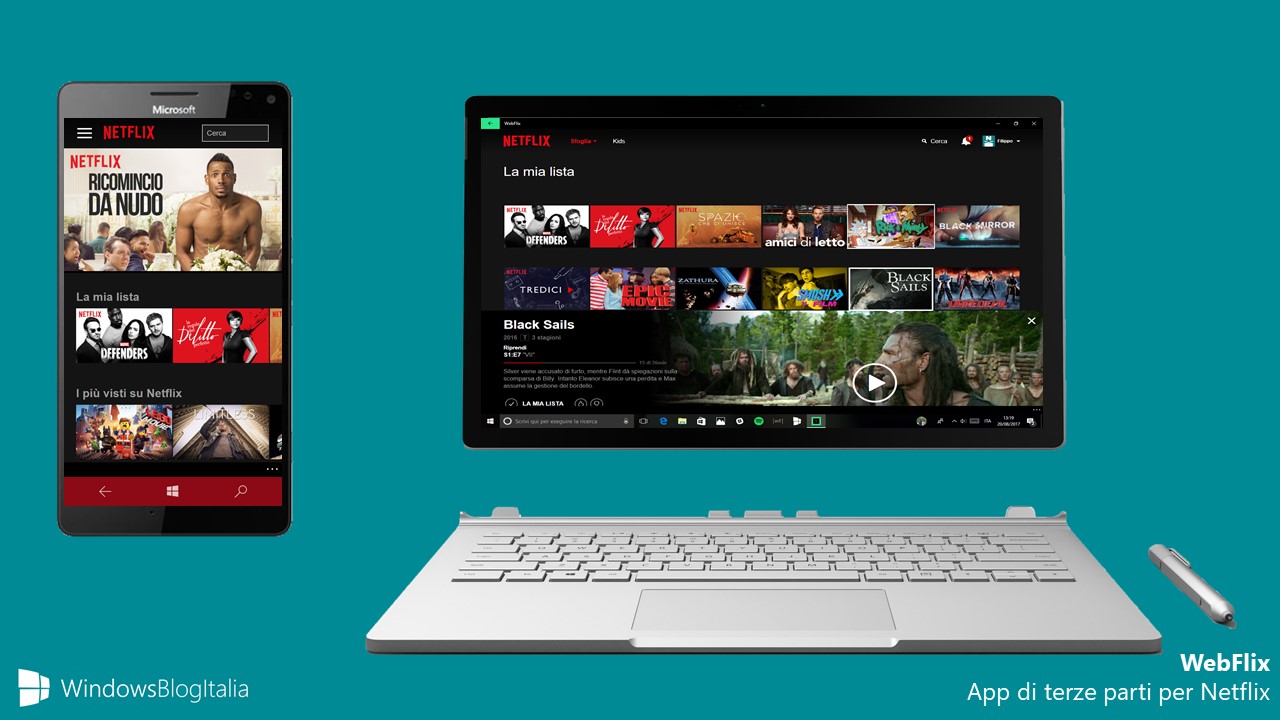 WebFlix app Netflix Windows 10