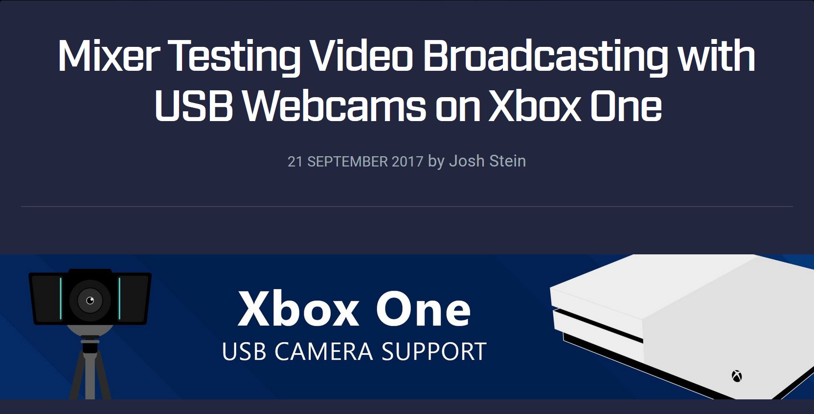 Mixer webcam Xbox