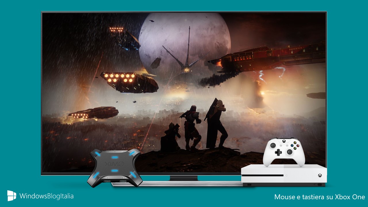 Mouse e tastiera su Xbox One