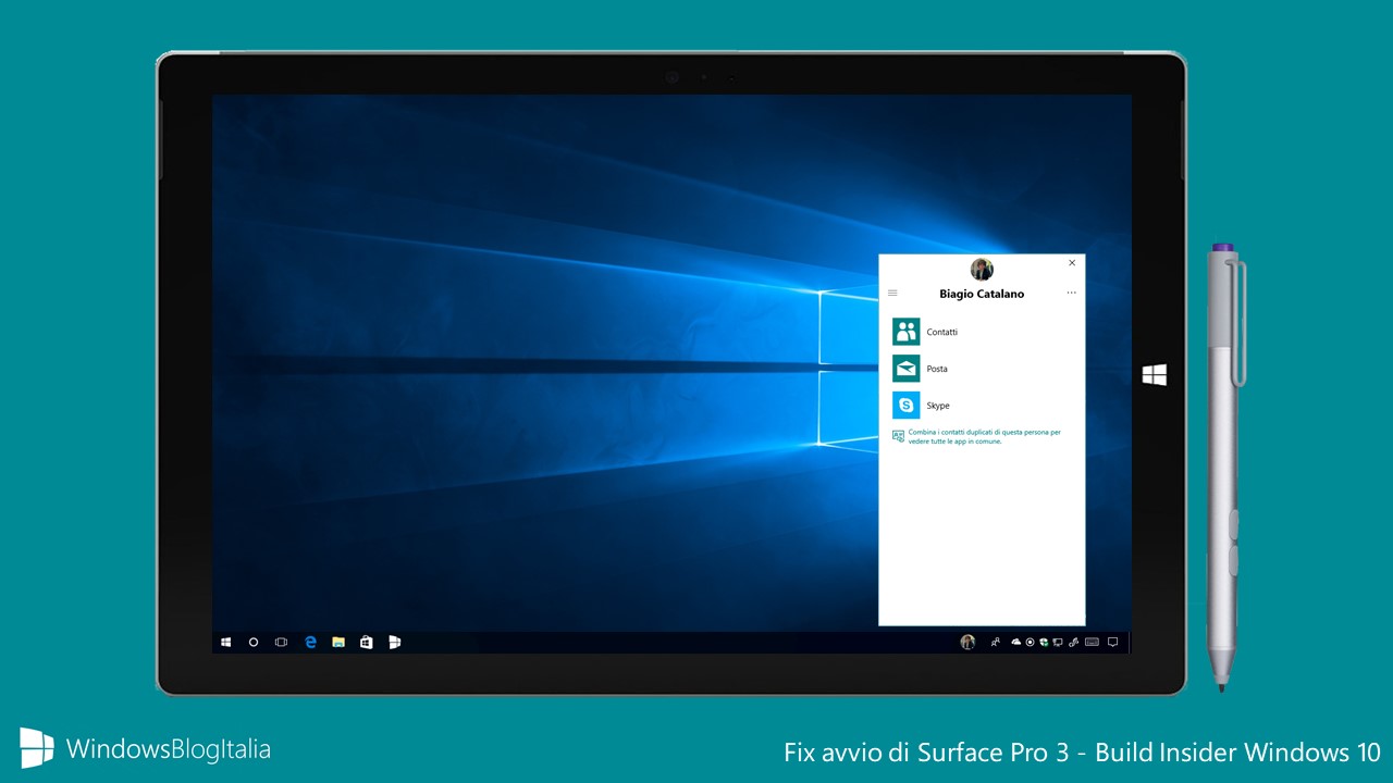 Fix avvio di Surface Pro 3 dopo aggiornamento ultime build Insider di Windows 10