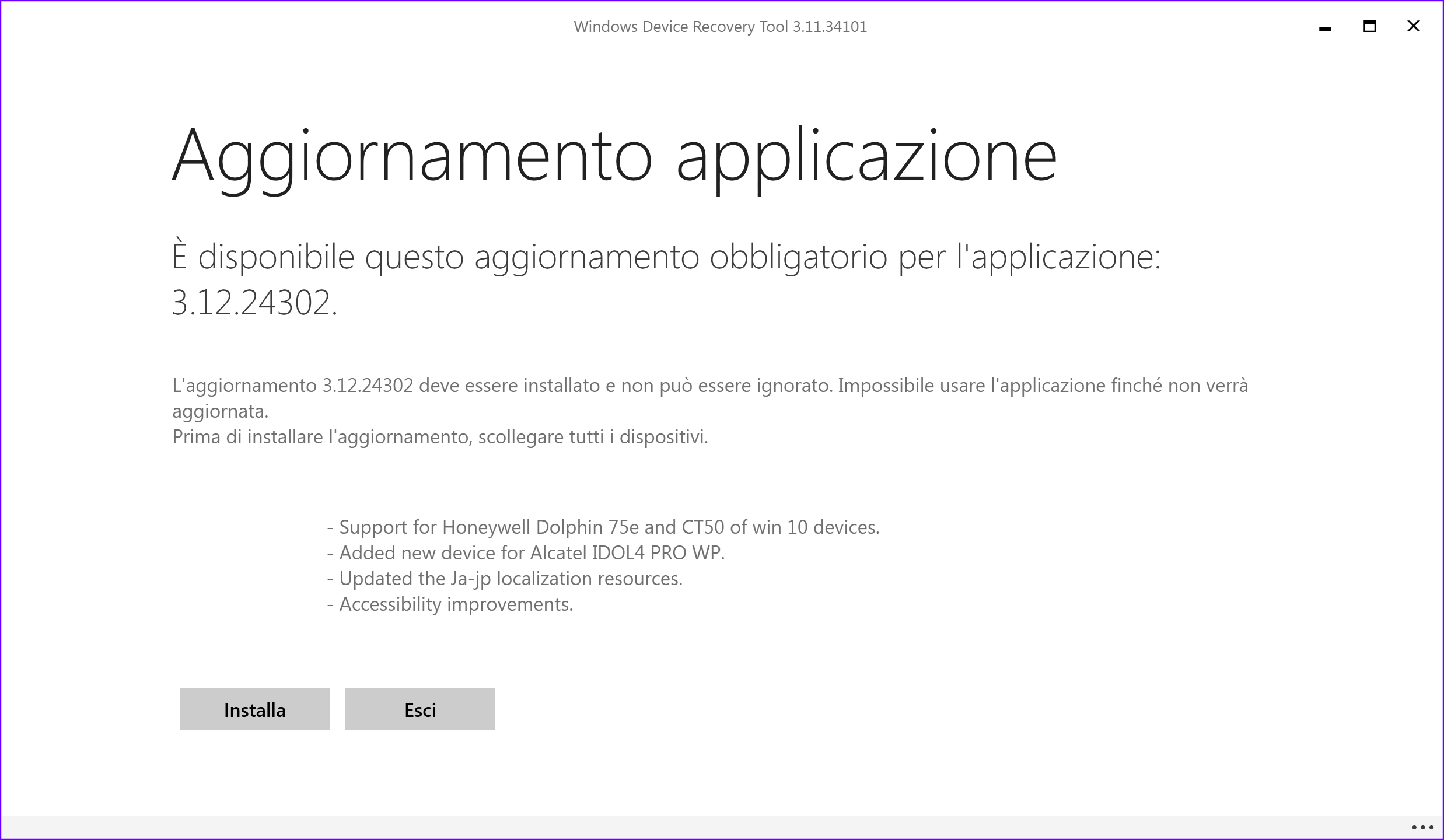 Windows Device Recovery Tool - Alcatel