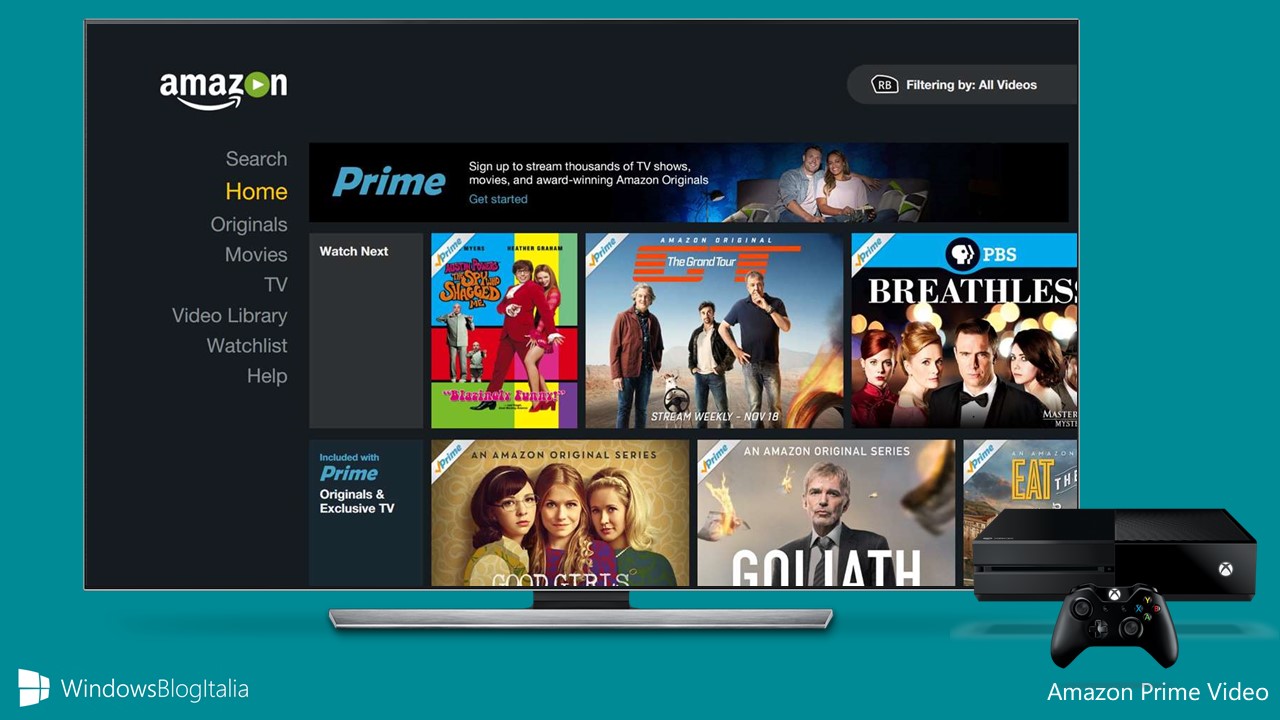 Amazon Instant Video on Your Xbox One amazon prime video app for xbox download