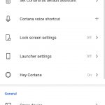 Cortana per Android nuova impostazione launcher