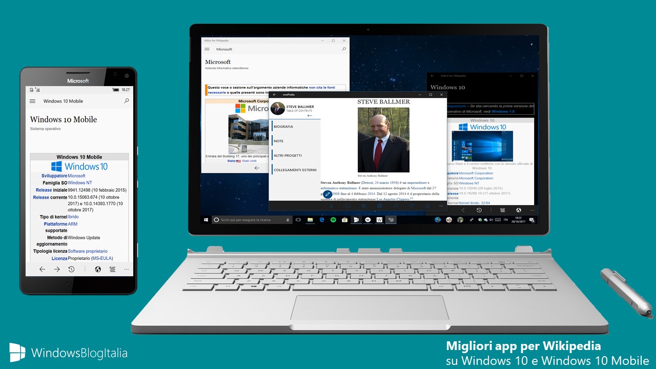 Migliori app Wikipedia Windows 10 Mobile