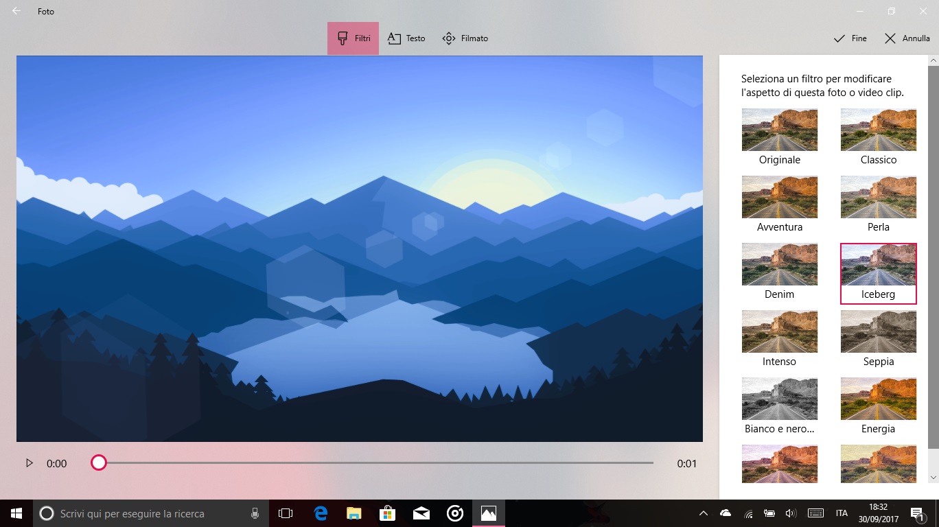 Story Remix Windows 10 Fall Creators Update editor filtri clip