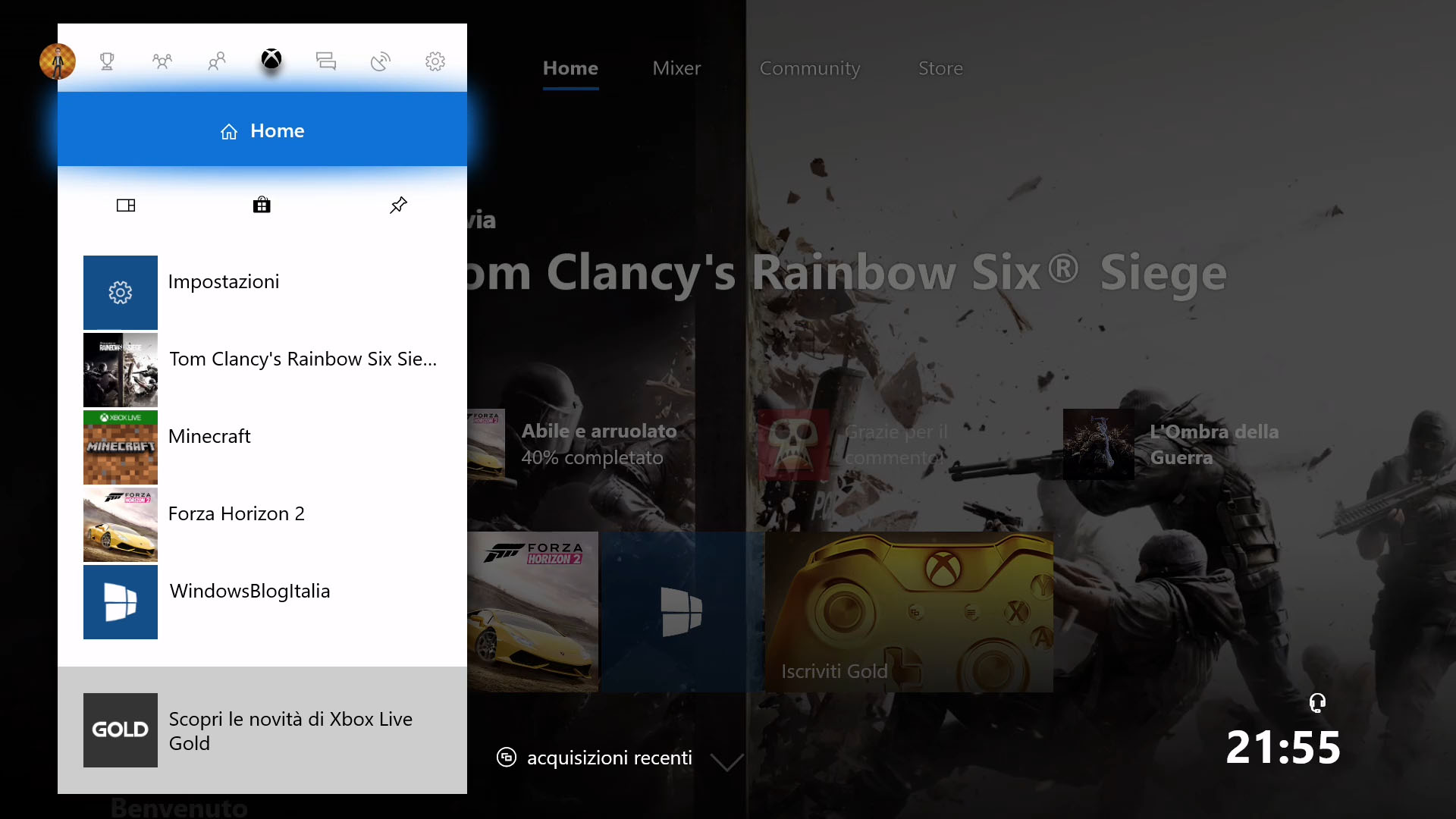 Windows 10 Fall Creators Update Xbox One guida Fluent Design
