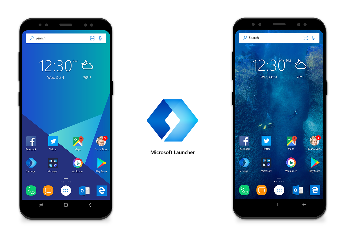 Microsoft Launcher Android Edge iOS