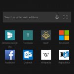 Microsoft Edge per Android tema scuro 1