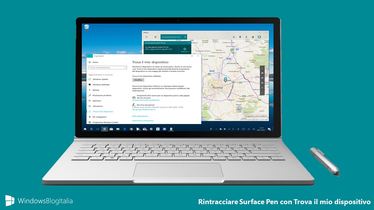 Rintracciare Surface Pen