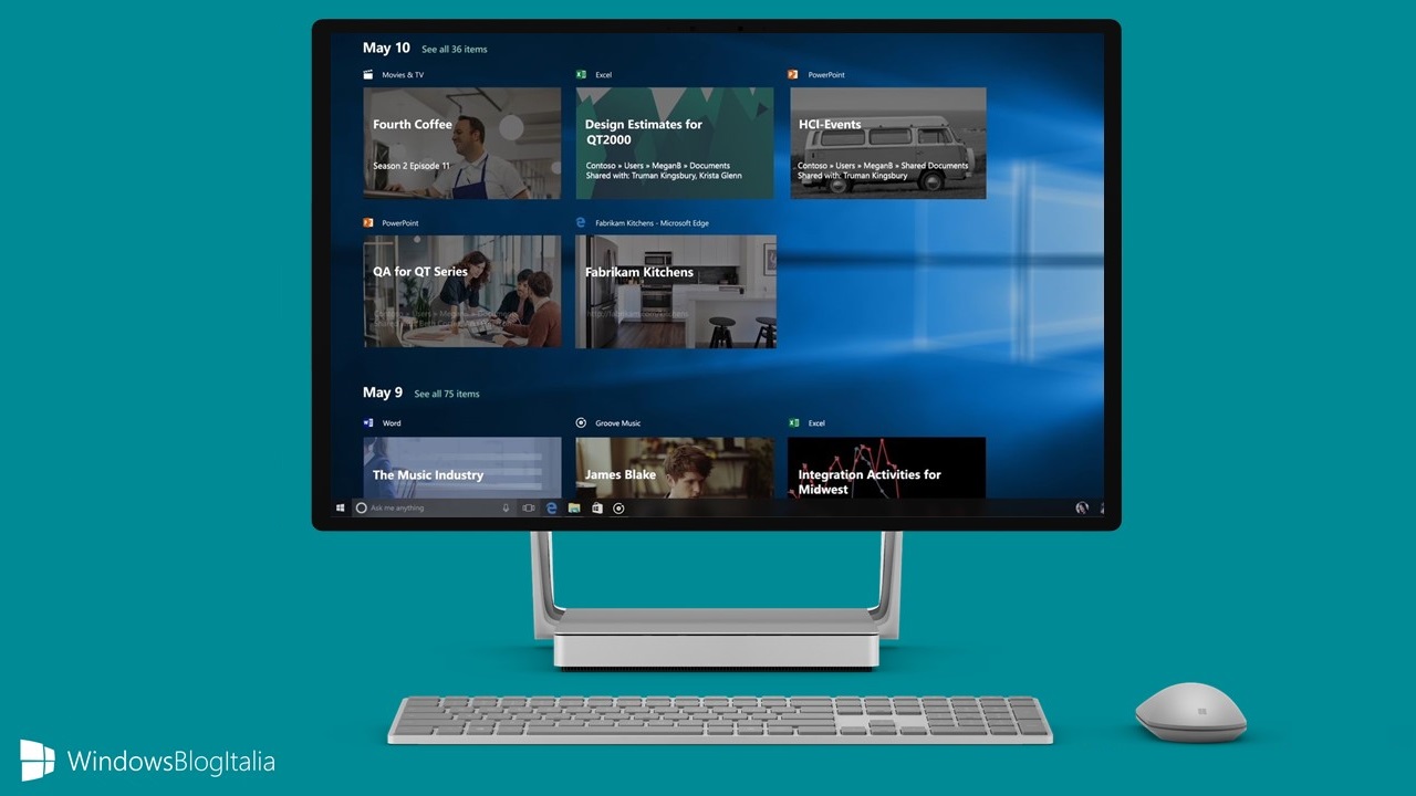 Timeline Windows 10