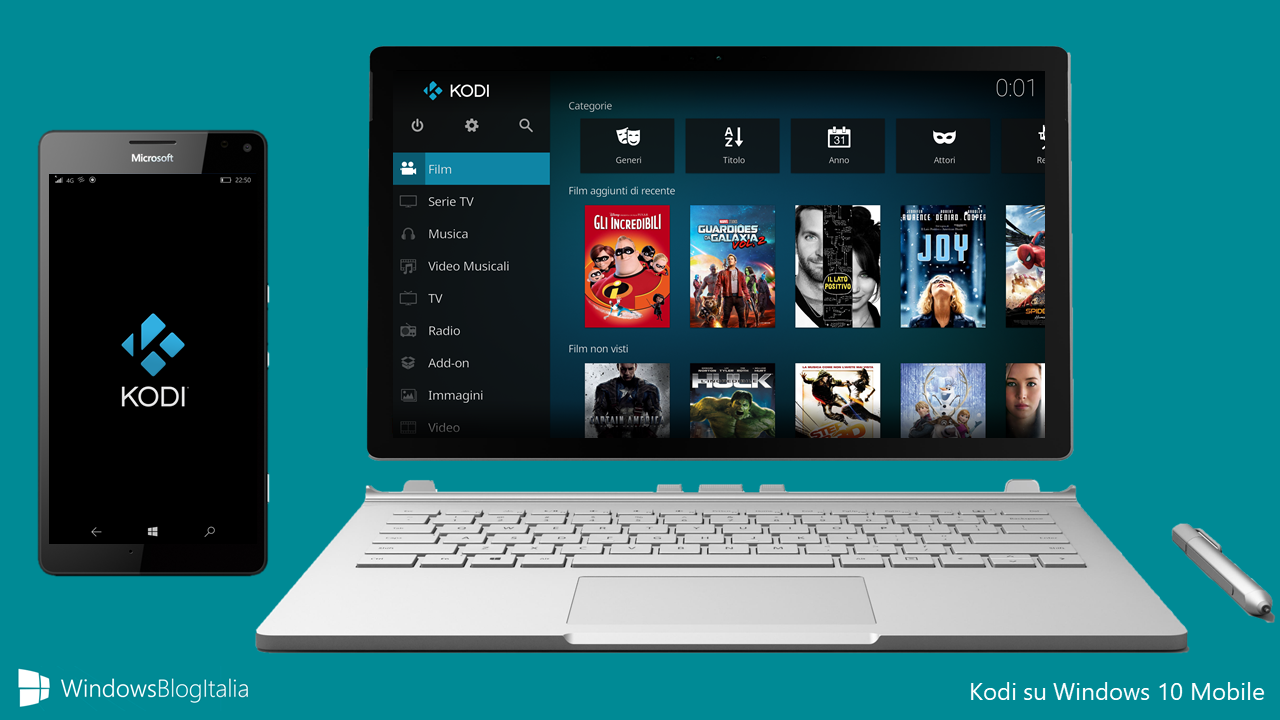 Kodi Windows 10 Mobile