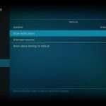 Kodi app Xbox One impostazioni notifiche