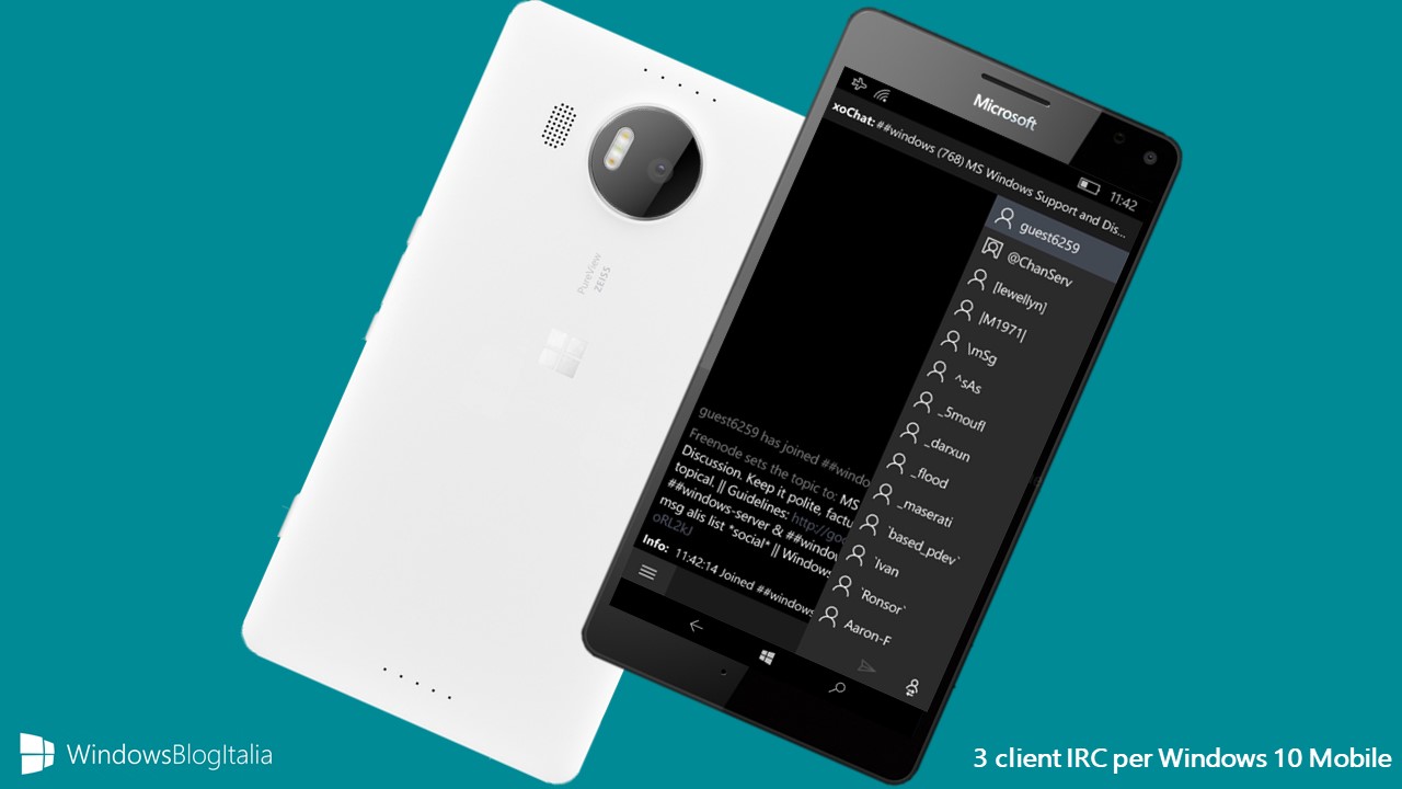 Client IRC Windows Phone